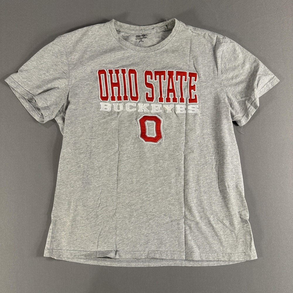 Ohio State Buckeyes Shirt Mens XL Gray‎ NCAA Football Authentic Apparel